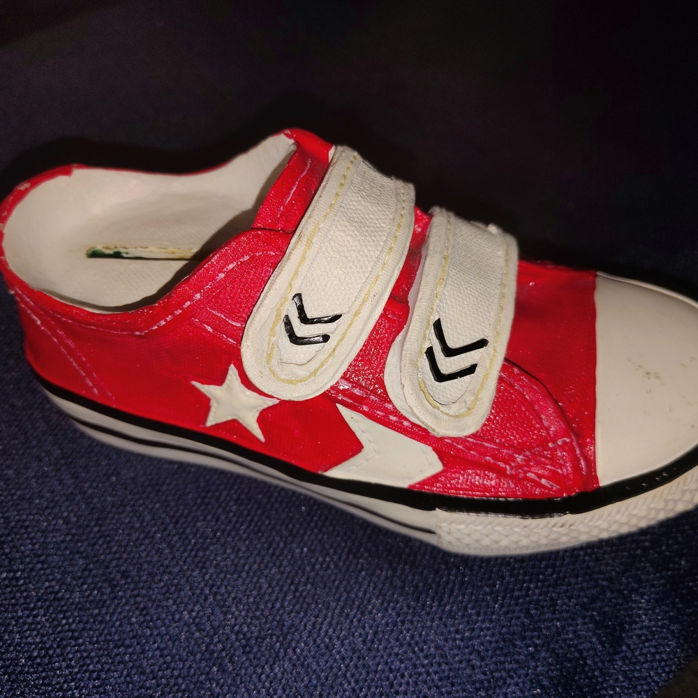 Red Kids Shoes with Velcro Straps